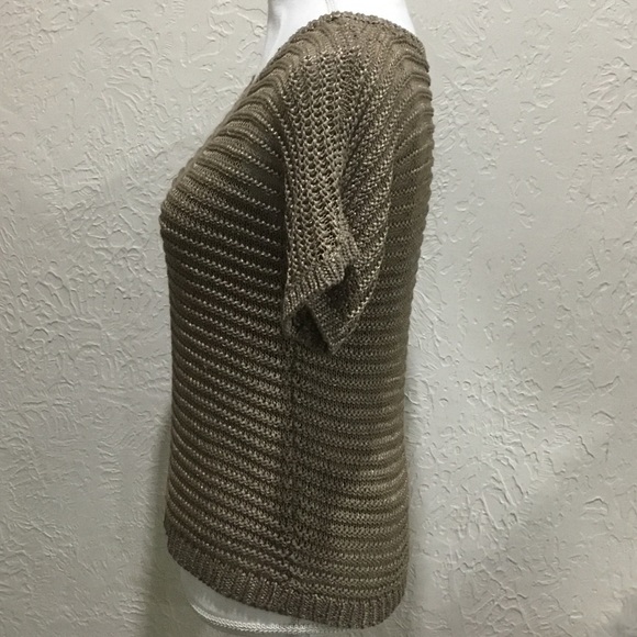 Lauren by Ralph Lauren brown crocheted top size XS - Picture 4 of 7